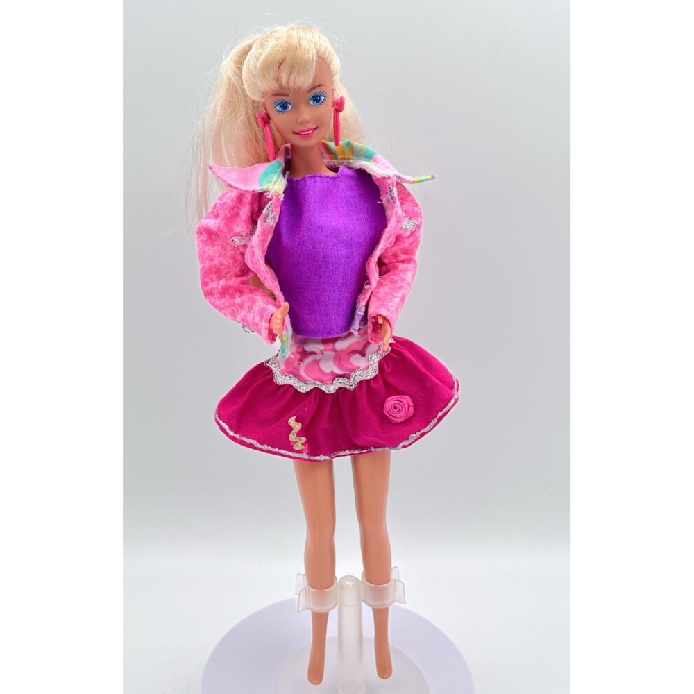 Vintage 1993 Barbie Paint'N Dazzle Doll Cool Creations Blonde Mattel #10039